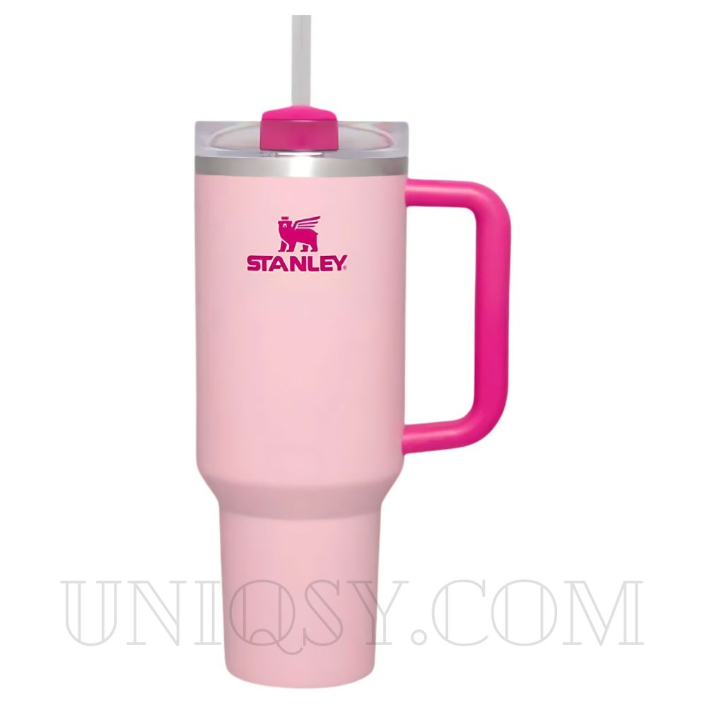 Pink Stanley 40 OZ Quencher Tumbler Cup