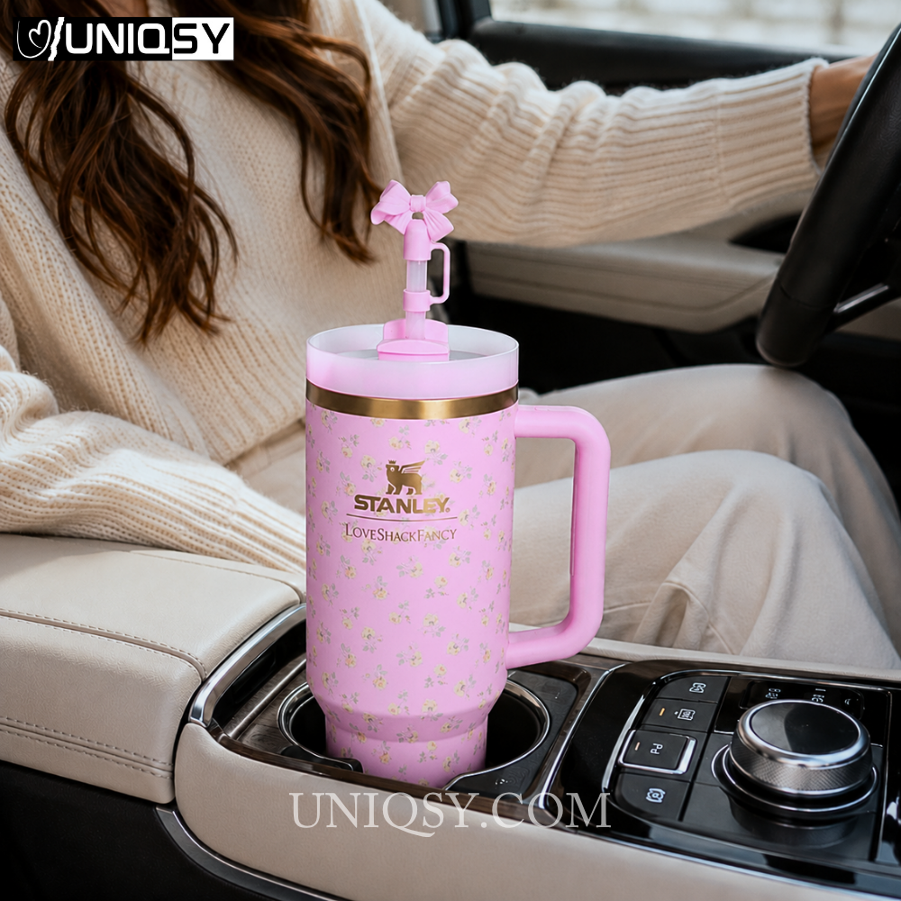 Stanley X LoveShackFancy 40 OZ Tumbler - Polaroid Rose